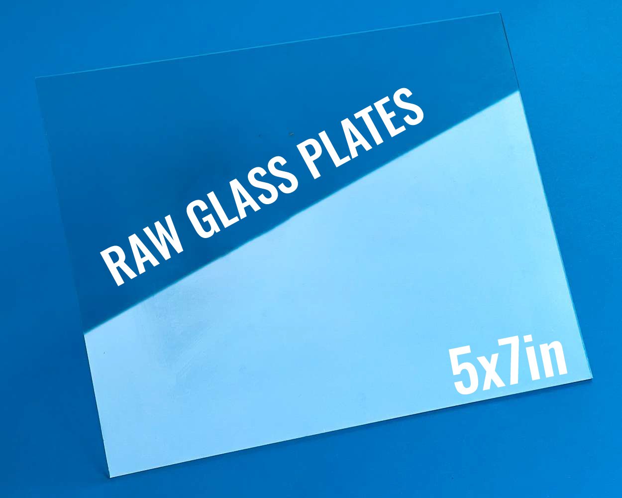 Clear-5x7-Glass-Plates-wet-plate-dry-plate-ambrotype-phtoography Zebra Raw 5X7 Glass Plates (Pack of 10) - Image 1
