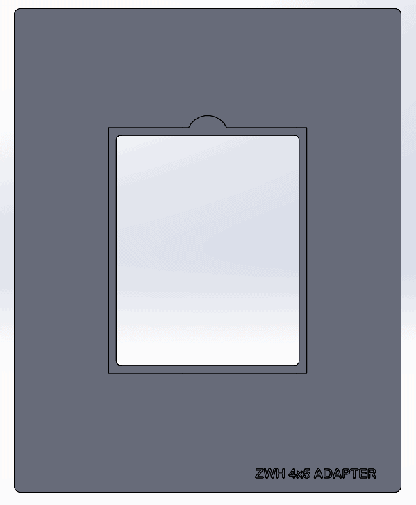 Zebra-Wet-Plate-Holder-Reduction-Frame-8x10-4x5 Wet Plate Holder Reduction Frames - Image 1