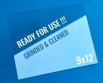 Zebra Ground & Cleaned - Ready For Use Clear 9x12 Glass Plates (Pack of 10)