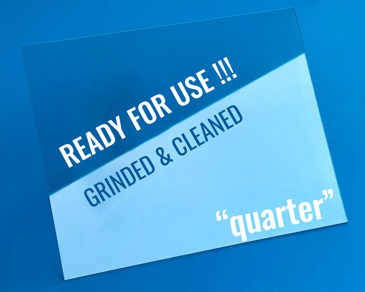 Clear-quarter-Glass-Plates-Cleaned-Grinded-wet-plate-dry-plate-ambrotype-phtoography-READY-FOR-USE Zebra Ground & Cleaned - Ready For Use Clear "Quarter Plate" Glass Plates (Pack of 10) - Image 1