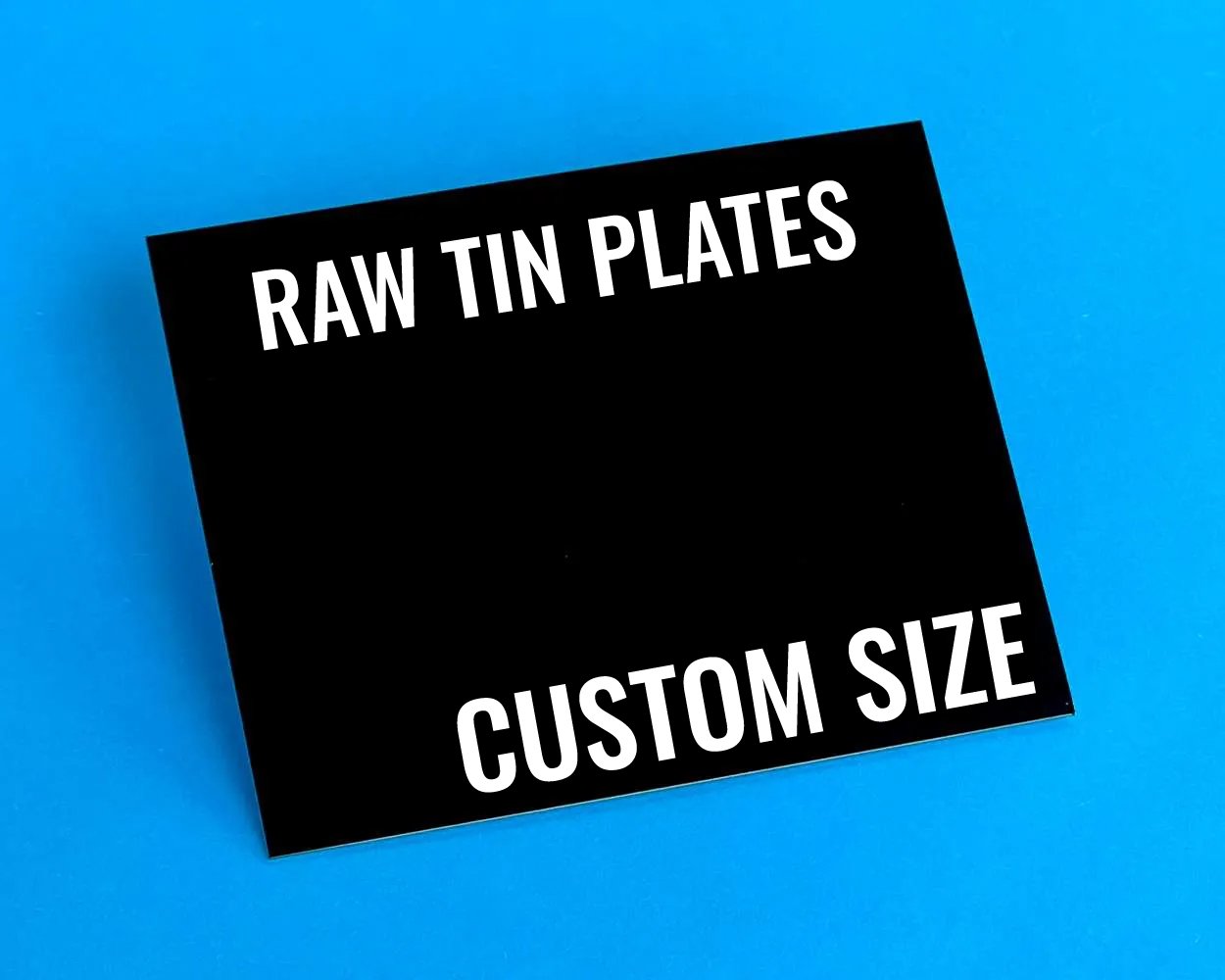 Raw-Custom-Size-Black-Tintype-Plates-Wet-plate-Dry-Plate-Ferotype-phtoography Custom Sized Zebra Raw Tintype Plates - Image 1