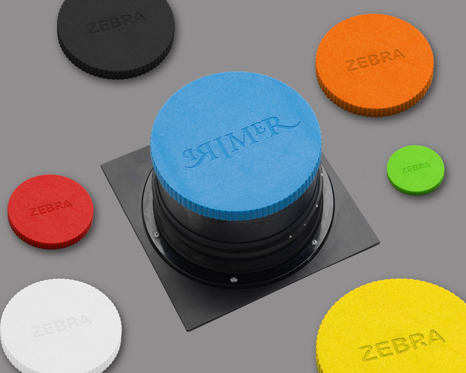 Zebra-Custom-Rubber-Lens-Caps-large-format-lenses Personalised Zebra Lens Cap - Image 1