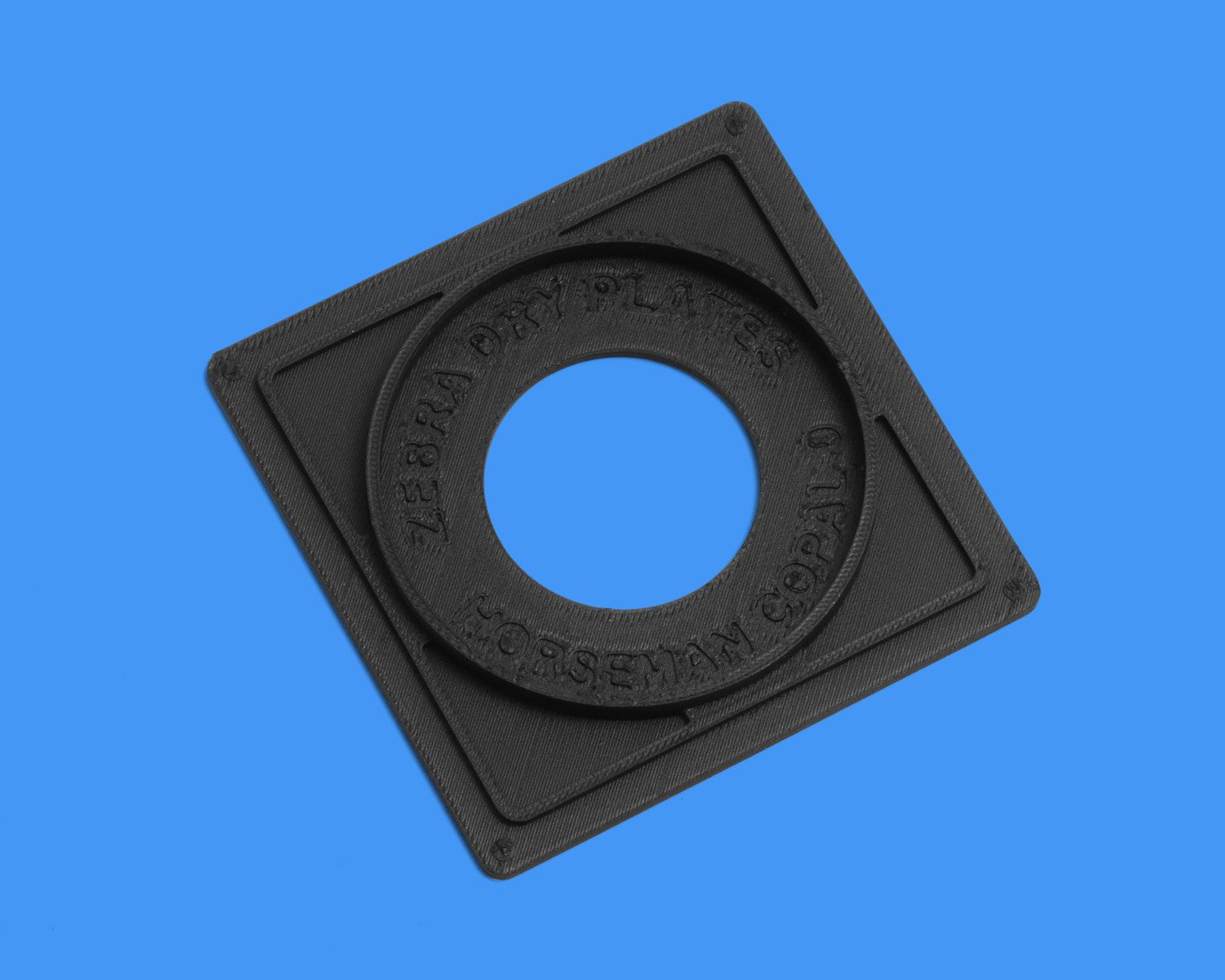 Zebra-Dry-Plates-Replacement-Lens-Boards-for-Horseman-Camera-Large-Format-Lens-Copal-0-Custom Horseman 45fa Replacement Lens Board - Image 1