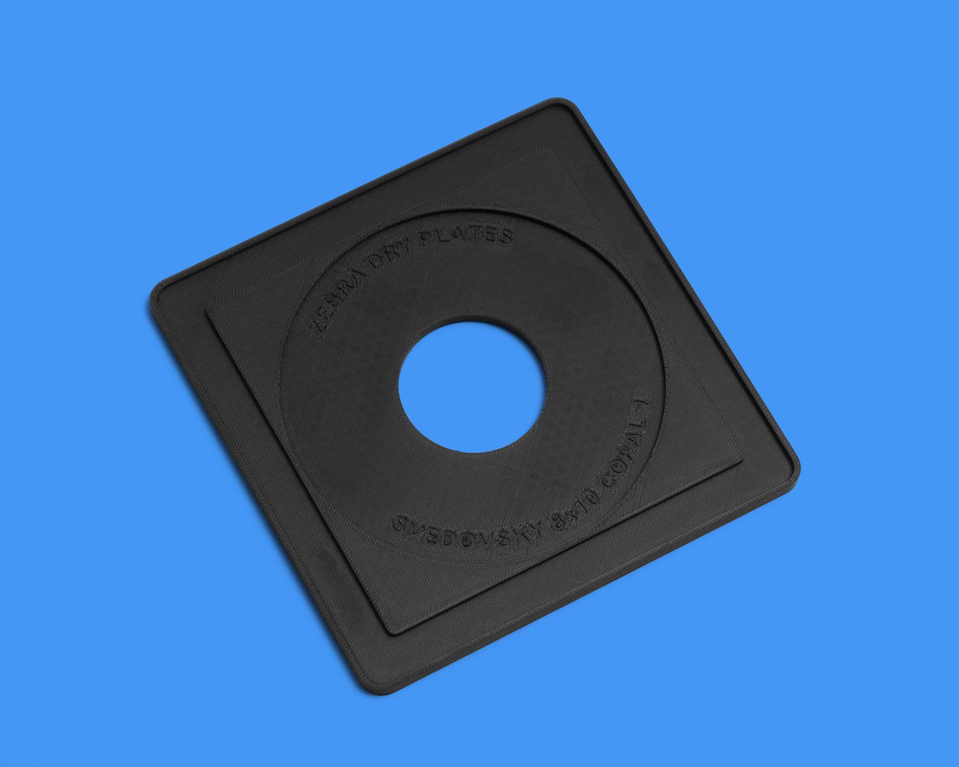 Zebra-Dry-Plates-Replacement-Lens-Boards-for-Swedovsky-Camera-Large-Format-Lens-Copal-1-Custom.jpg Svedovsky Replacement Lens Board - Image 1