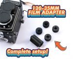 35mm to 120mm FILM ADAPTER with Reloadable 135mm Canister