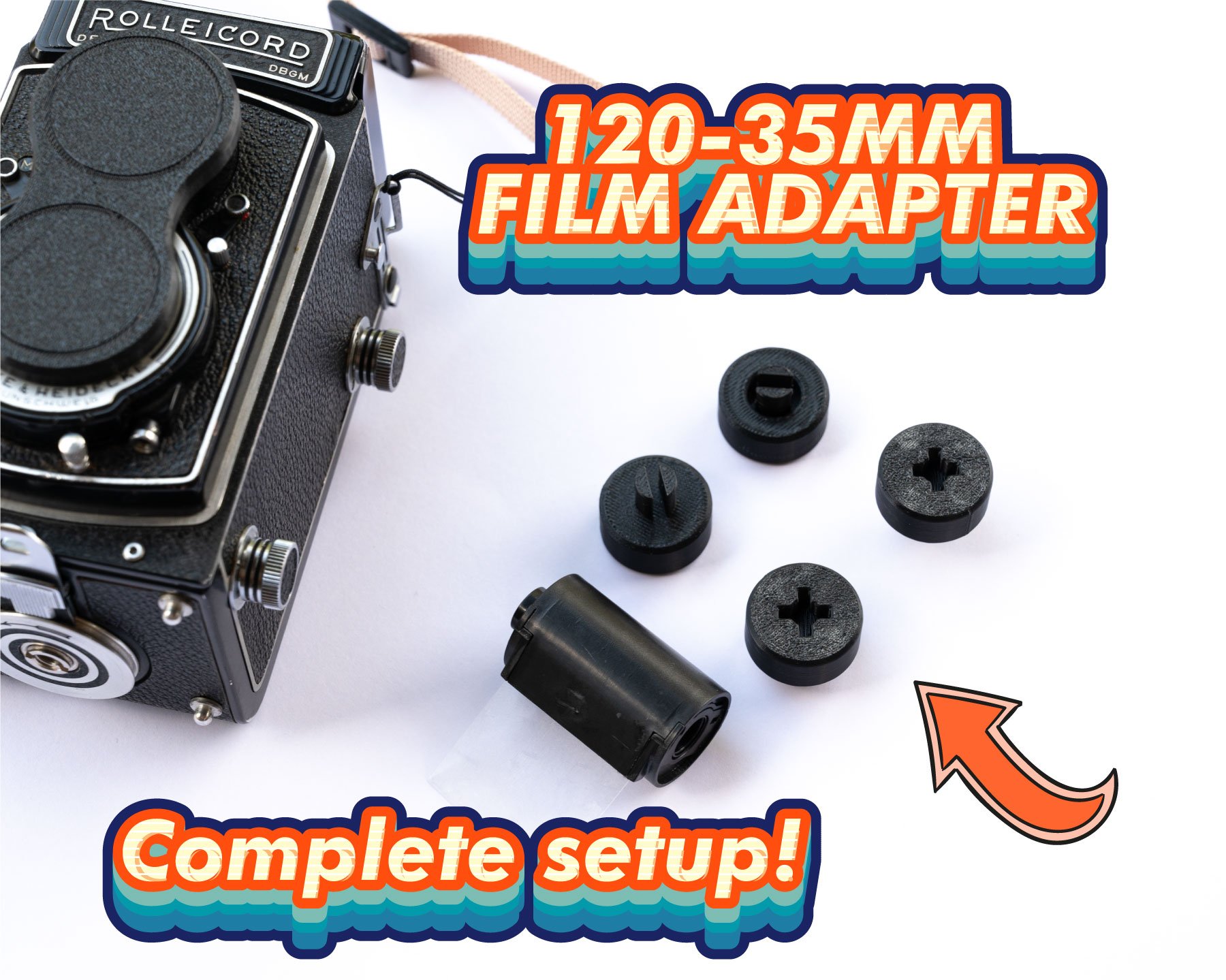 Zebra-120-35mm-film-adapter-for-medium-format-4 35mm to 120mm FILM ADAPTER with Reloadable 135mm Canister - Image 1