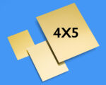 Zebra 4x5 Golden Tintype Plates (Pack of 10)