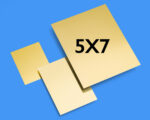 Zebra 5x7 Golden Tintype Plates (Pack of 10)