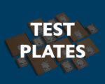 Zebra TEST Black Glass Plates ISO 2