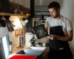 Custom Sized Zebra Black Glass Dry Plates - Image 2